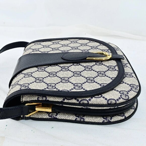 Authentic GUCCI Web Sherry Line PVC Leather Shoulder Bag bsj287-121225 - Picture 5 of 16